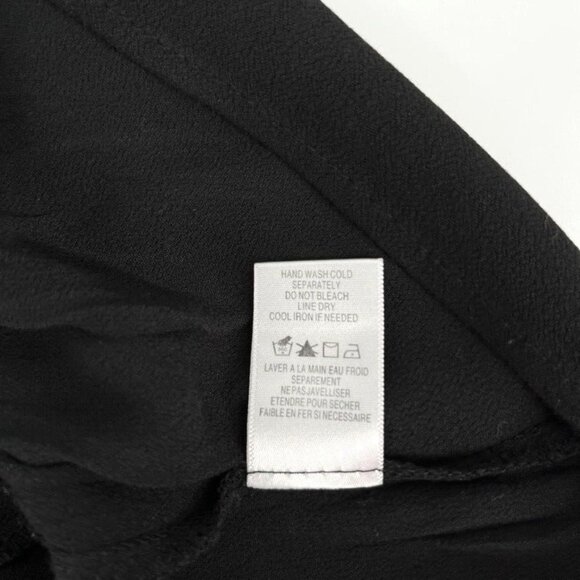 RO&DE Ladies Embroidered Tunic Size Small Black Long Sleeve Tie Neck - Picture 9 of 10